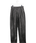 Ted Baker Black Faux Leather Seam Detail Straight Leg Trouser UK 6 - Reliked