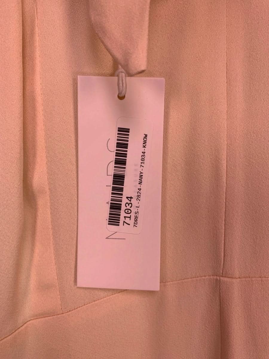 Ted Baker Champagne Ivory Tilly Satin Bow Detail Dress UK 8 - Reliked