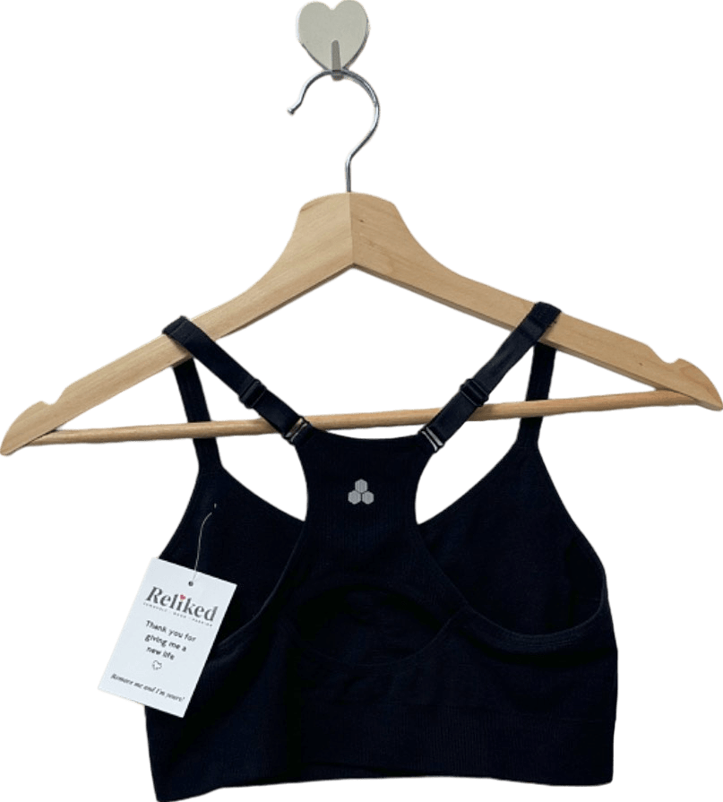 Tek Gear Black Sports Bra UK M - Reliked