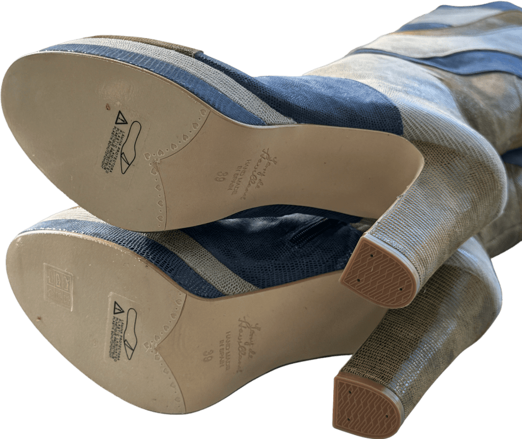 Terry De Havilland Green River Olive Platform Boots UK 6 EU 39 👠 - Reliked