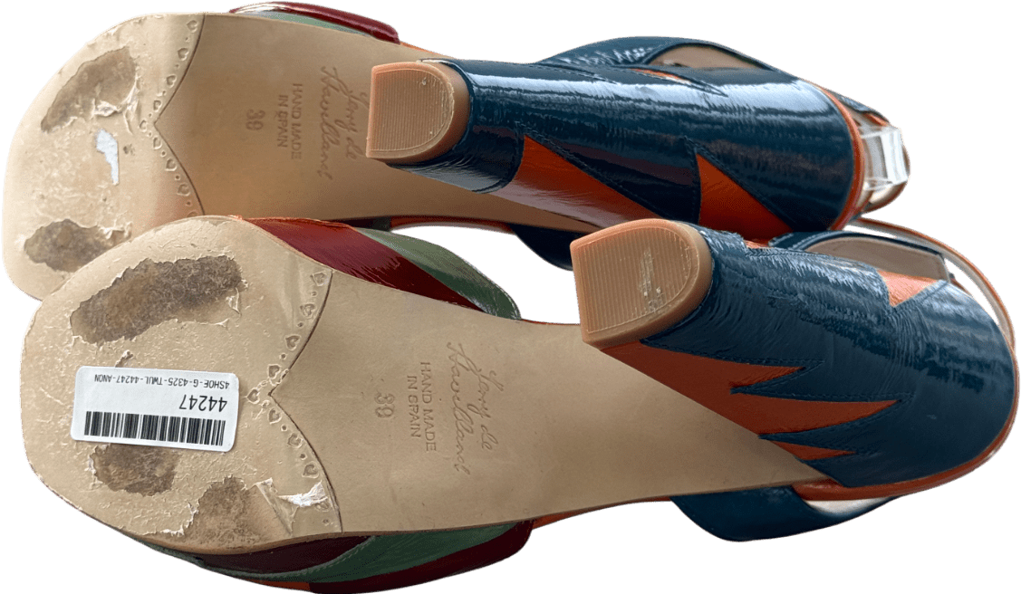 Terry De Havilland Multicoloured Zia Rainbow Platform Heels UK 6 EU 39 👠 - Reliked