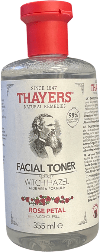 thayers Hydrating Alcohol - free Facial Toners - Aloe Vera, Witch Hazel & Rose Petal 355ml - Reliked