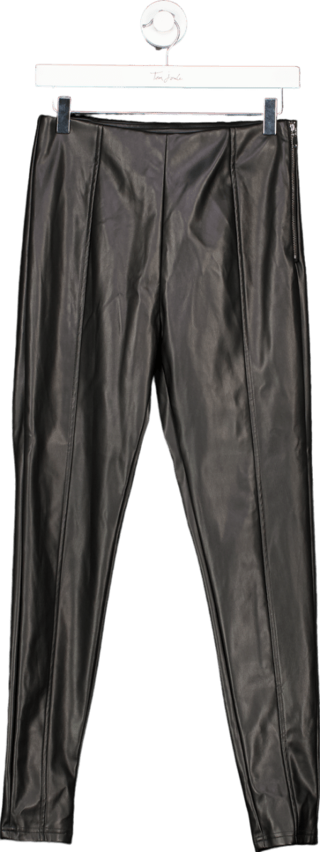 The Couture Club Black Faux Leather Leggings EU S - Reliked