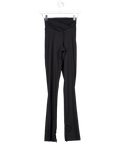 The Couture Club Black Sculpting Stretch Zip Hem Leggings UK 8 - Reliked