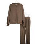 The Couture Club Chocolate Brown 2 - piece Sweatshirt And Joggers Set UK 8 - Reliked