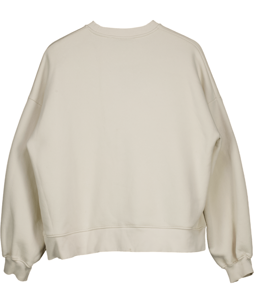 The Couture Club Cream Embroidered Logo Sweatshirt UK 10 - Reliked