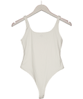 The Couture Club White Sculpting Jersey Scoop Neck Bodysuit UK 8 - Reliked