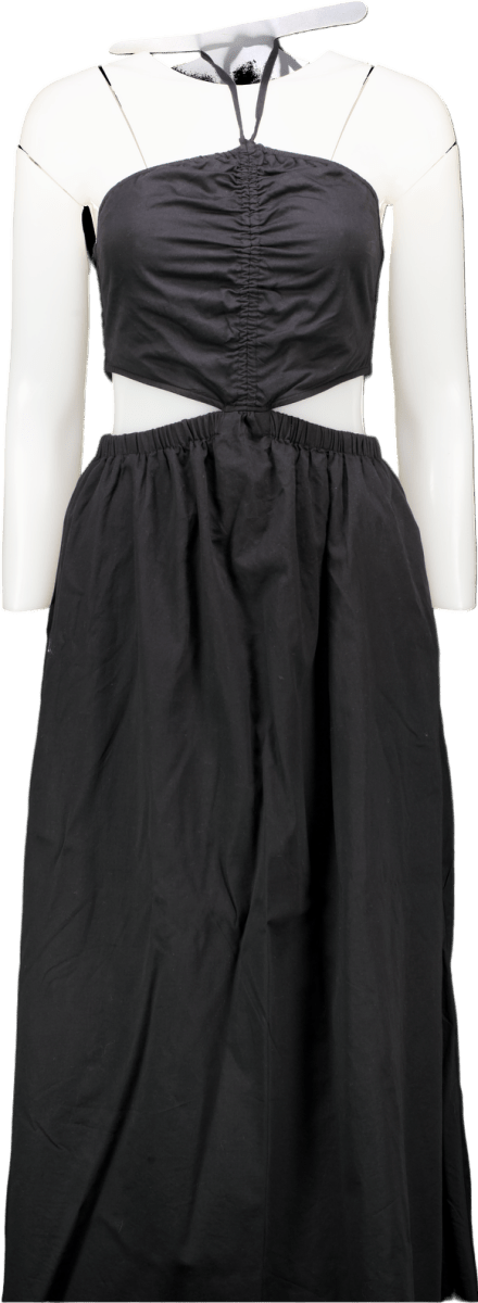 The Drop Black Strapless Maxi Dress UK S - Reliked