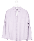 The Drop Purple India Linen Shirt UK S - Reliked
