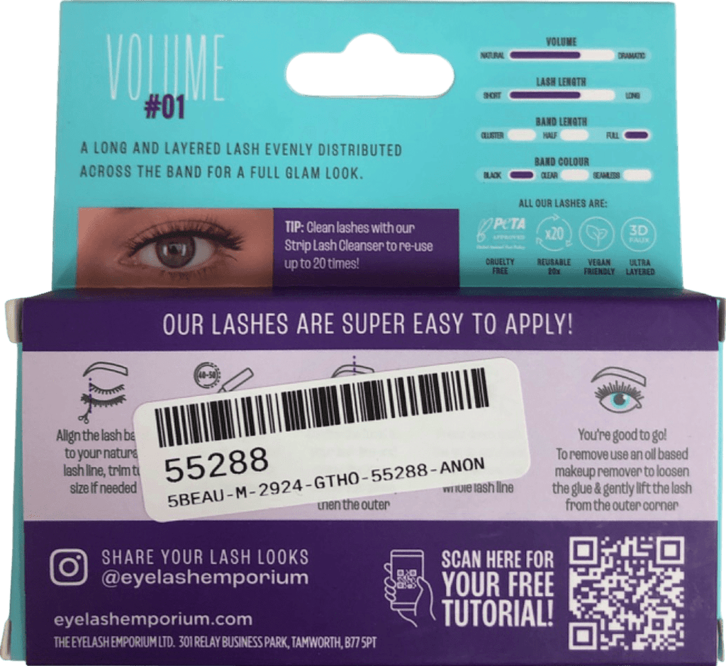 The Eyelash Emporium Volume 01 Lash Kit 1ml - Reliked