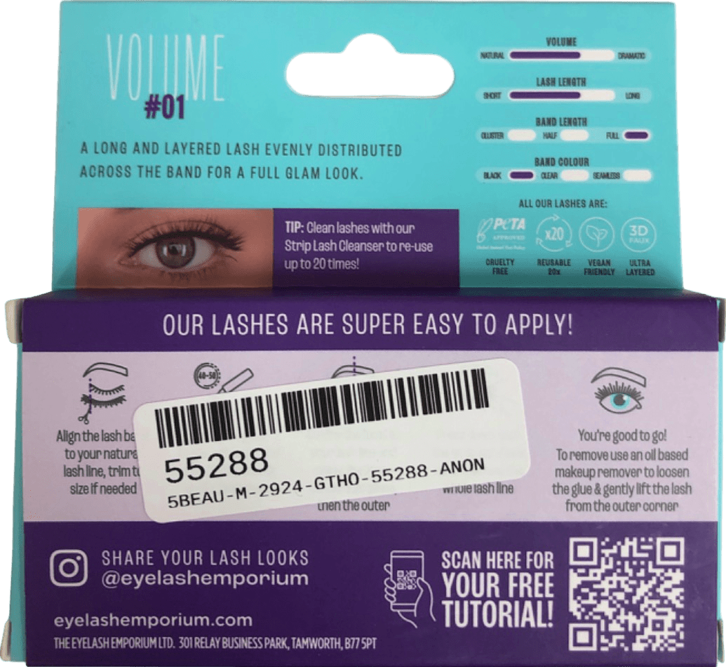 The Eyelash Emporium Volume 01 Lash Kit 1ml - Reliked