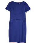The Fold Blue Shift Midi Dress UK 12 - Reliked