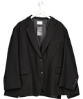 The Frankie Shop Black Frankie Oversized Boyfriend Blazer One Size - Reliked
