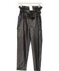 The Frankie Shop Black Kate Faux Leather Paperbag Pants UK S - Reliked