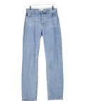 The Frankie Shop Blue Straight Leg Mid Rise Jeans UK 8 - Reliked