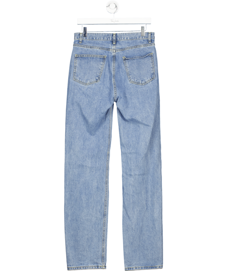 The Frankie Shop Blue Straight Leg Mid Rise Jeans UK 8 - Reliked