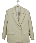the frankie shop White Bea Single - breasted Stretch - woven Blazer UK M - Reliked