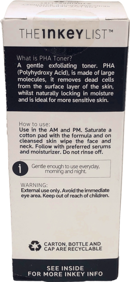 The Inkey List PHA Toner 100ml - Reliked