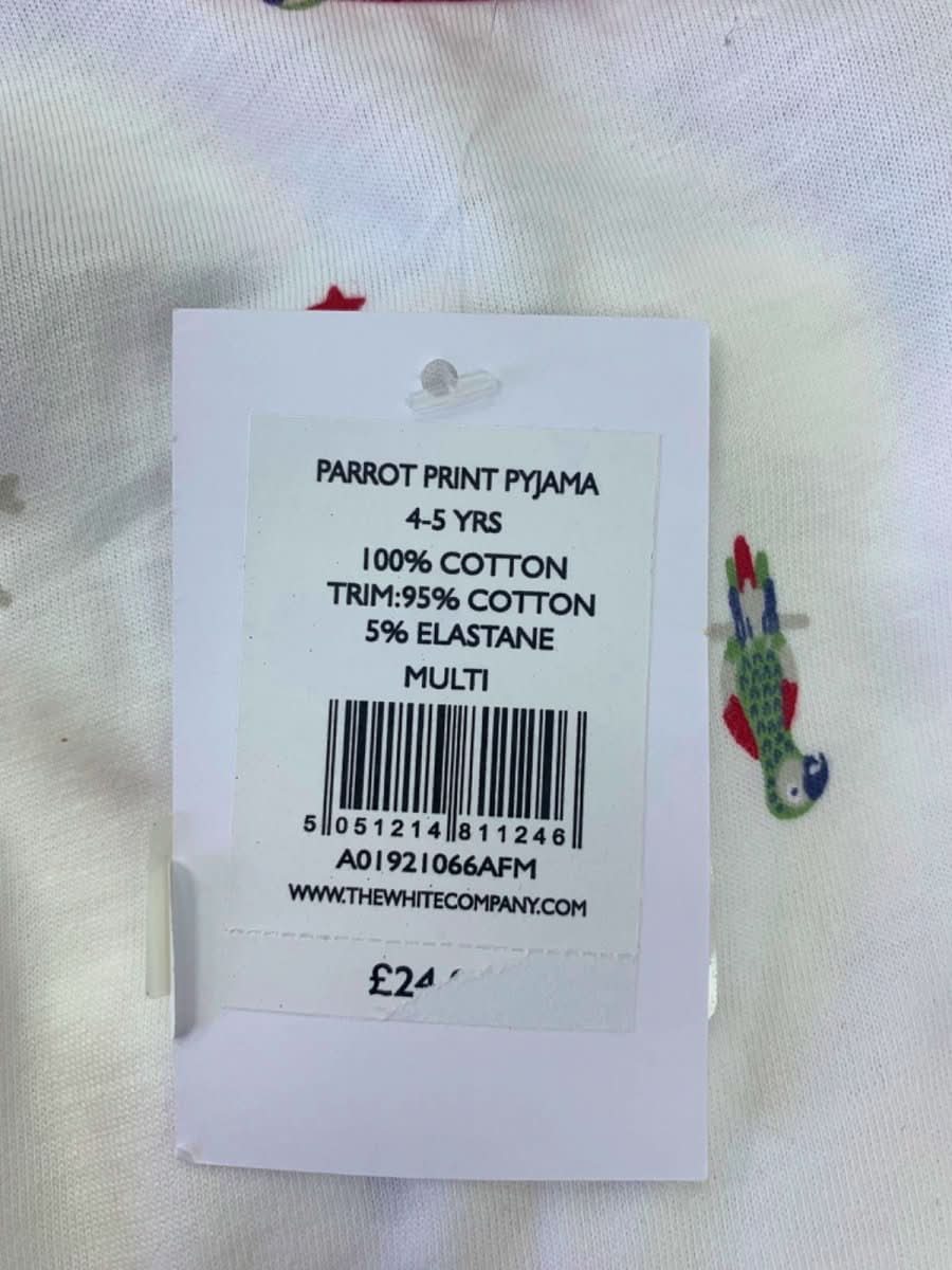 The Little White Company Multi Parrot Print Pyjama 4 - 5 Years - Reliked