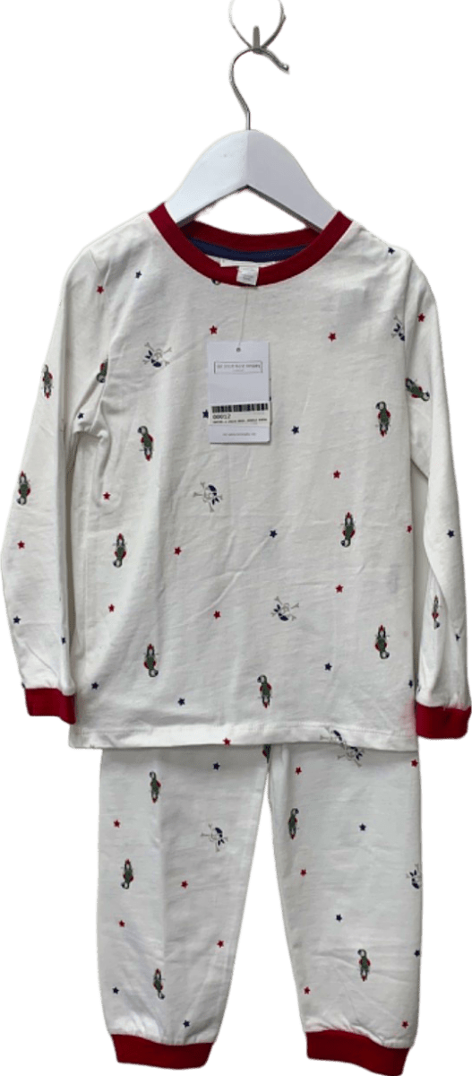 The Little White Company Multi Parrot Print Pyjama 4 - 5 Years - Reliked