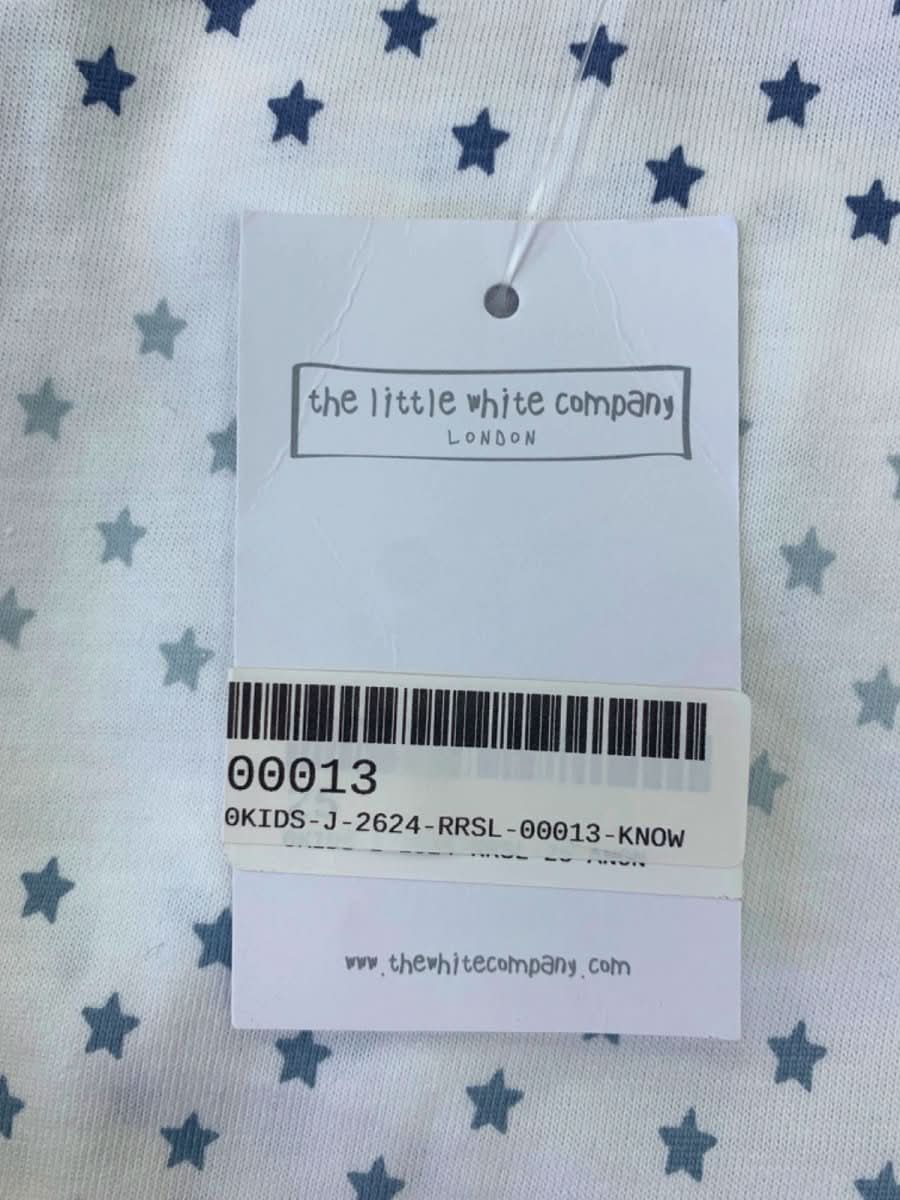 The Little White Company White/Blue Star Stripe Pyjama 1.5 - 2 Years - Reliked