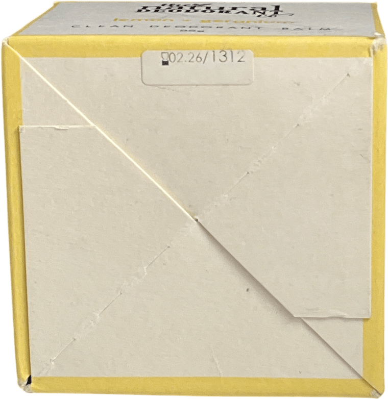 the natural deodorant Deodorant Balm Lemon + Geranium 55g - Reliked