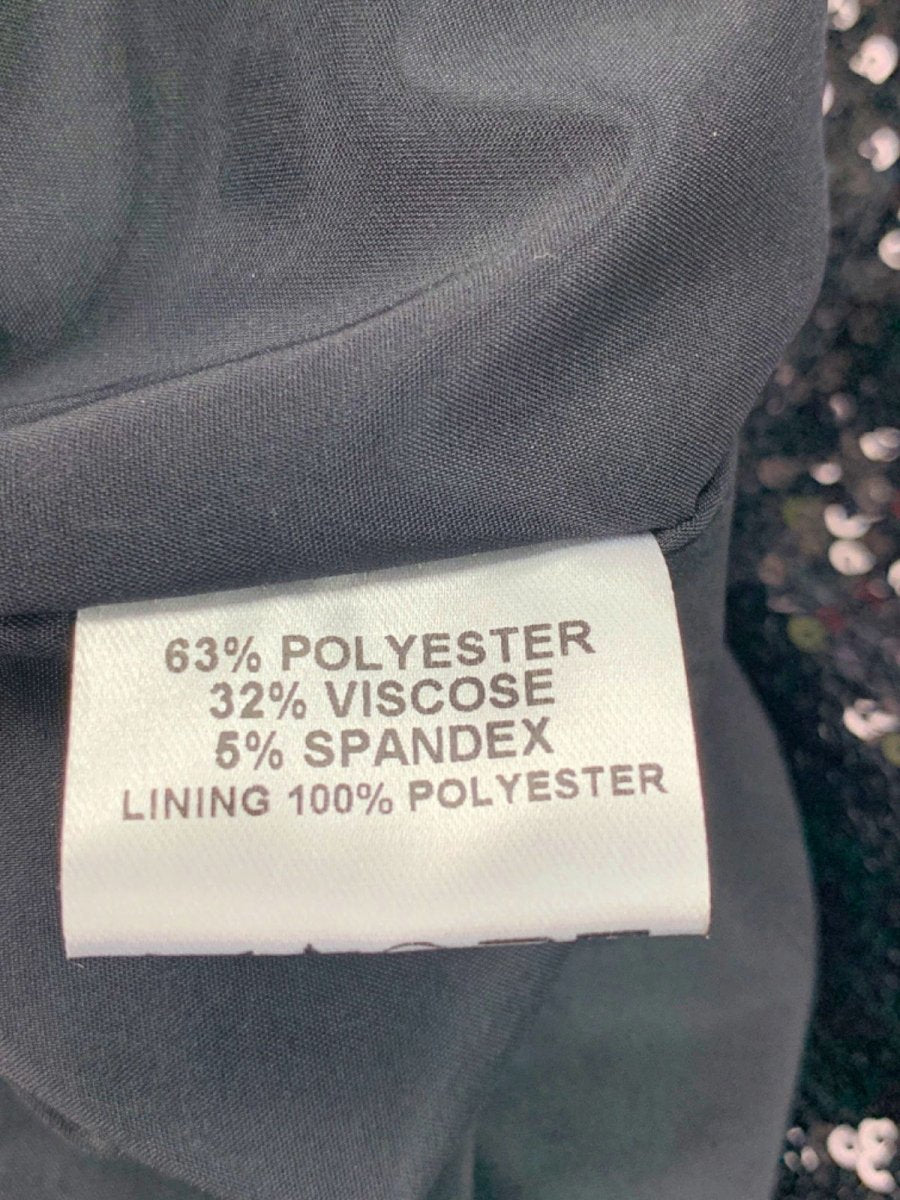 The Pretty Dress Company Black Sparkly Sequin Dress UK 8 - Reliked