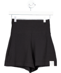 The sacred threads co Black Logo Print Shorts UK S - Reliked