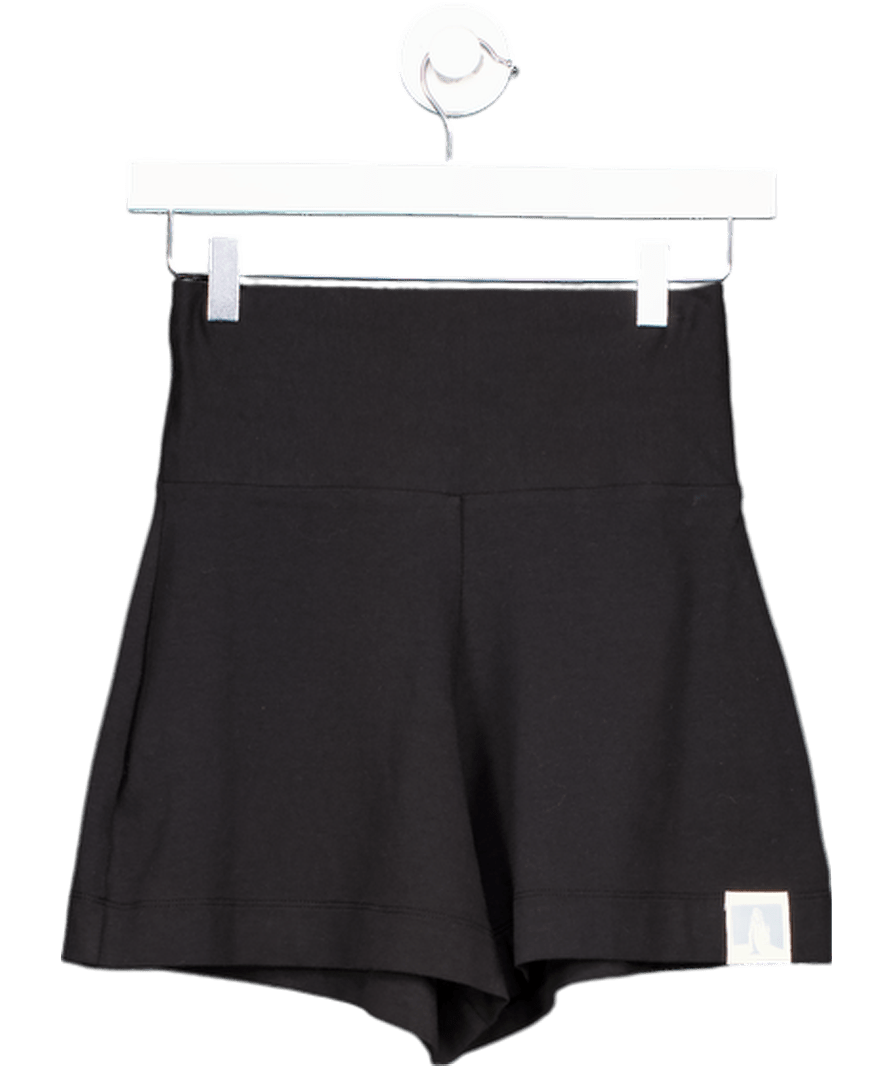 The sacred threads co Black Logo Print Shorts UK S - Reliked