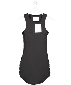 The Sentenced Black Lace Inset Sides Dtil Mini Dress UK XS