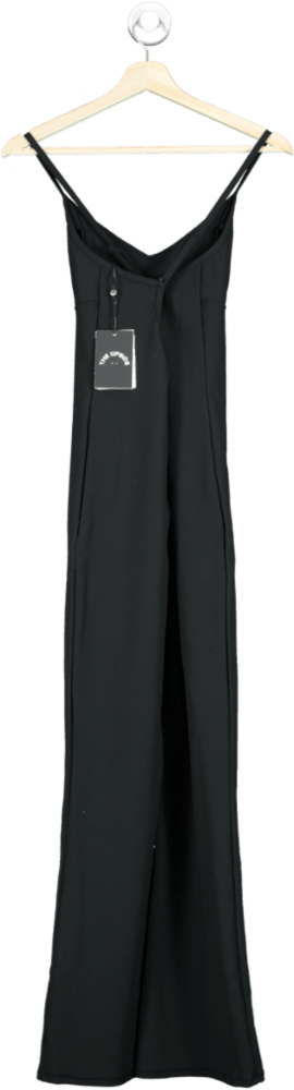 The Upside Black Ribbed Osaka Catsuit UK S - Reliked