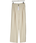 The White Company Beige Wide Leg Pleated Trousers UK 8 - Reliked
