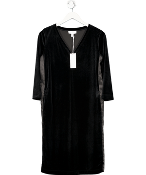The White Company Black Velvet Pop Over Dress UK 6