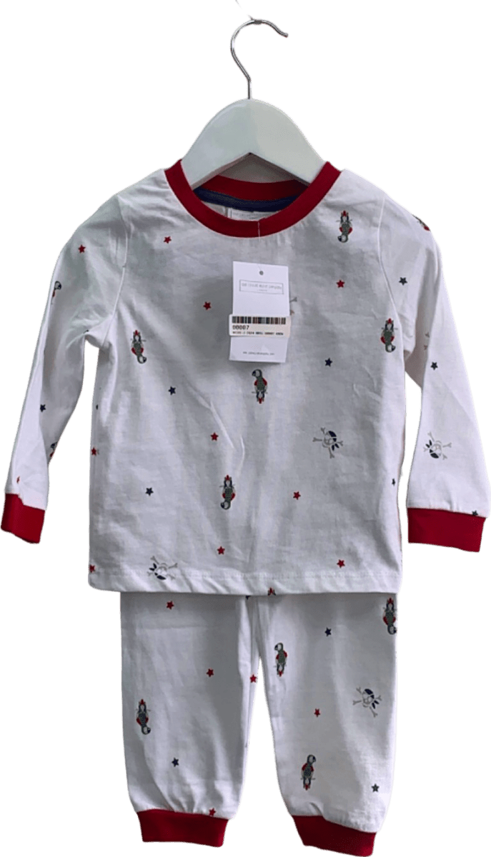The White Company Multi Parrot Print Pyjama 1 - 1.5 Years - Reliked