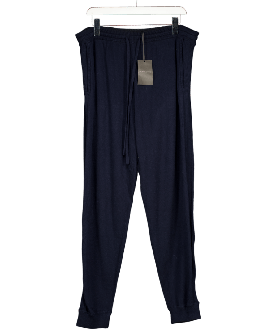 The White Company Navy Blue Cotton Cashmere Knitted Jogger UK XL - Reliked