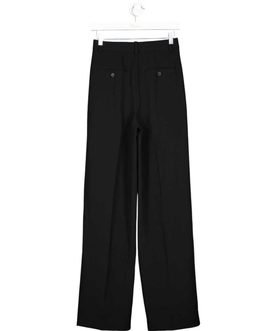 Theory Black Admiral Crepe Trousers Uk 2/ UK XXXS - Reliked