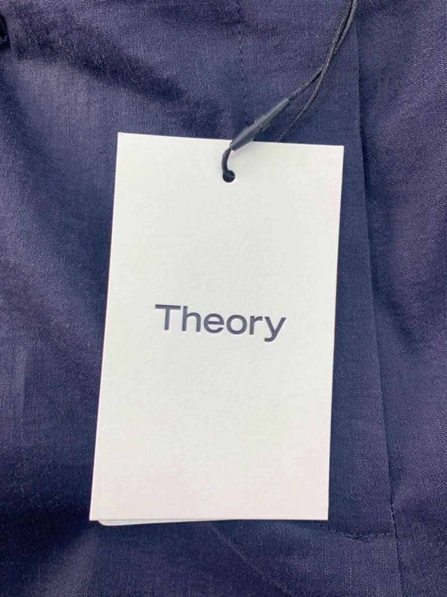 Theory Navy Treeca 4 Eco Crunch Wash Trousers UK 12 - Reliked