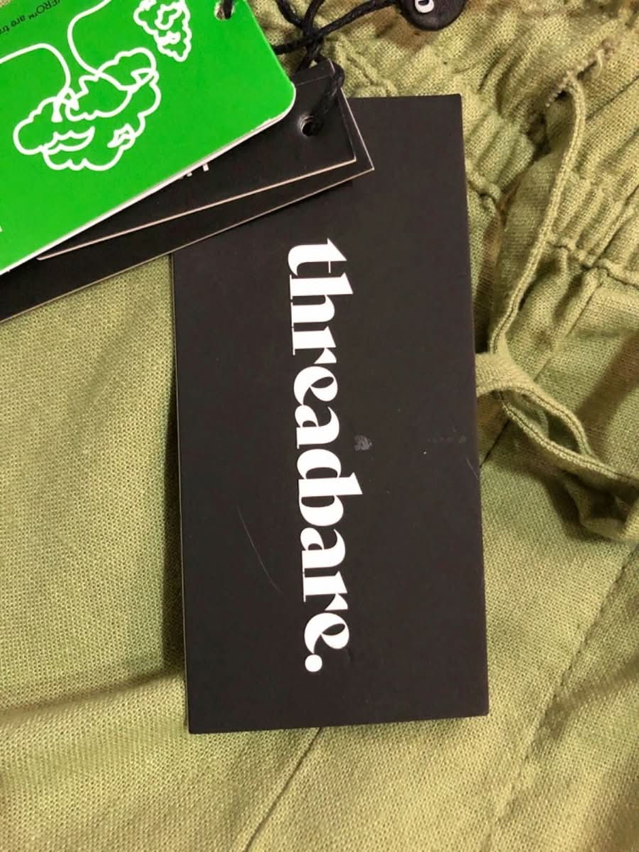 Threadbare Sage Green Rosewood Linen Trouser UK 12 - Reliked