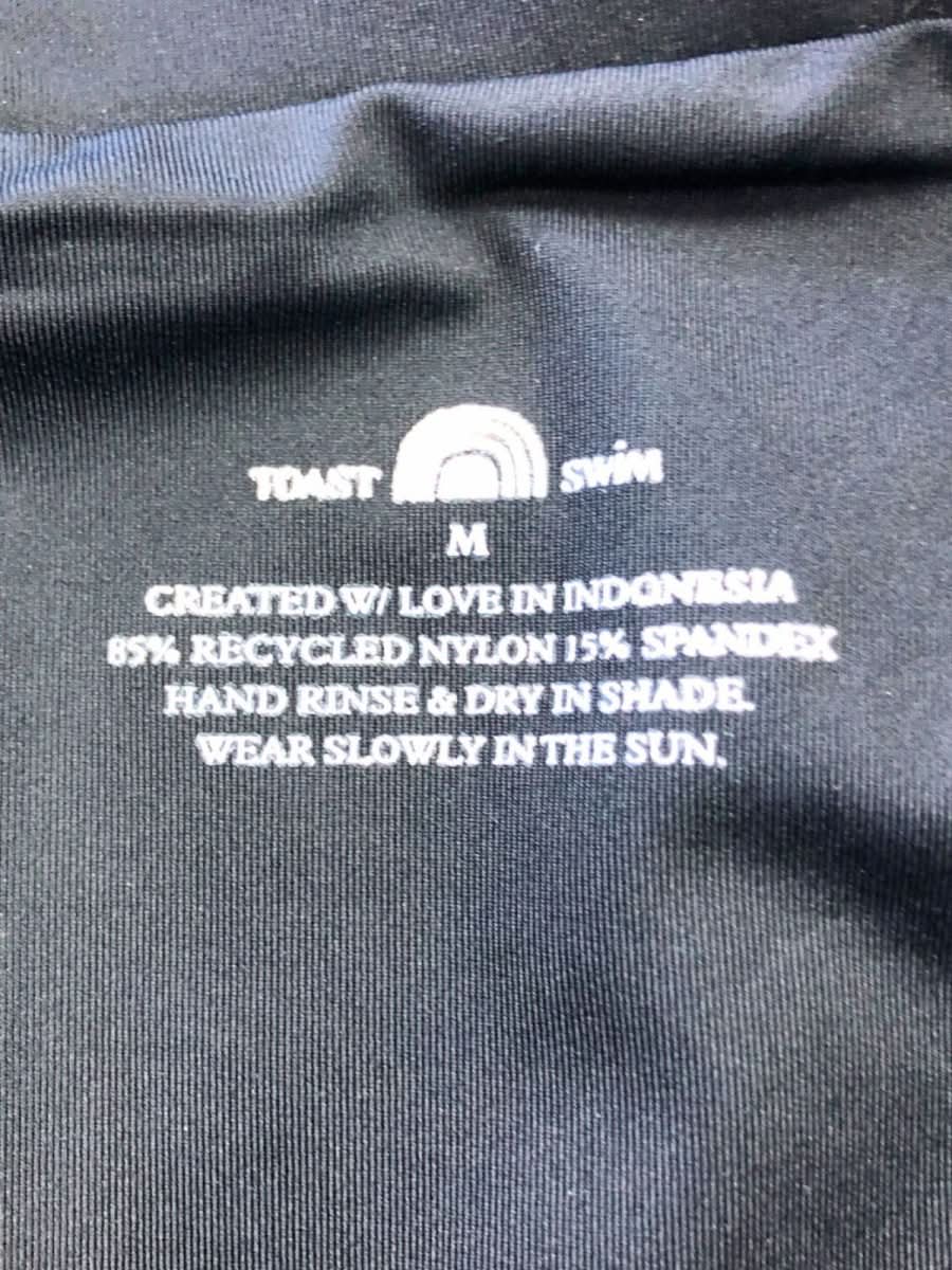 Toast Swim Black High - Waist Bikini Bottoms UK M - Reliked