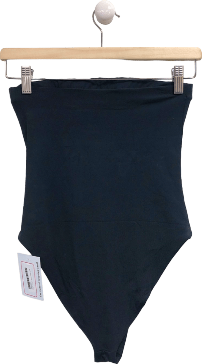 Toast Swim Black High - Waist Bikini Bottoms UK M - Reliked