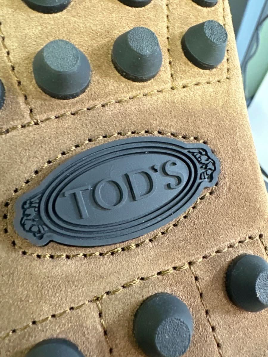 TOD'S Brown Suede Mocassino Gommino Macro Loafers UK 9 EU 43 👟 - Reliked