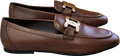 TOD'S Luxury Leather Chocolate Brown Chain - bit Loafers UK 6 EU 39 👠 - Reliked