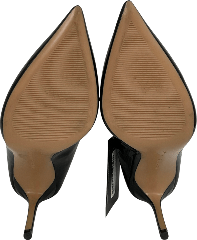 Tommy Hilfiger Black Leather Stiletto Court High Heels UK 3.5 EU 36.5 👠 - Reliked