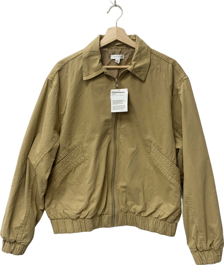 Topshop Beige Casual Jacket UK S - Reliked