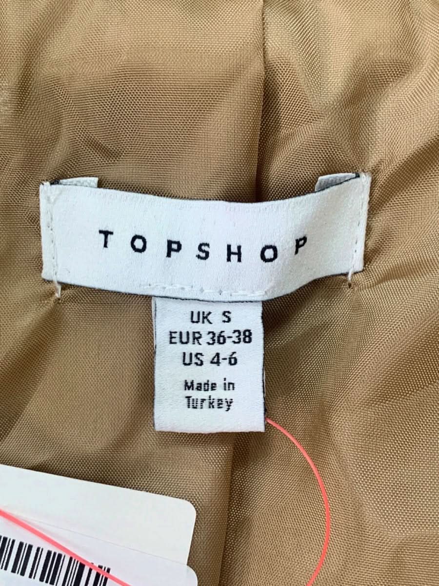 Topshop Beige Casual Jacket UK S - Reliked