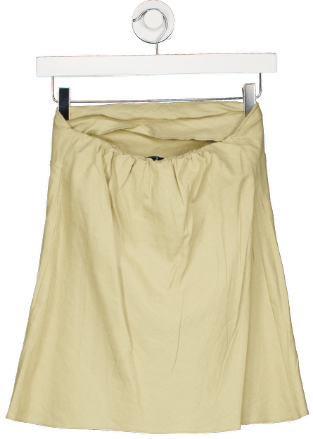 Topshop Beige Clean Longline Tunic Bandeau Top UK 6 - Reliked