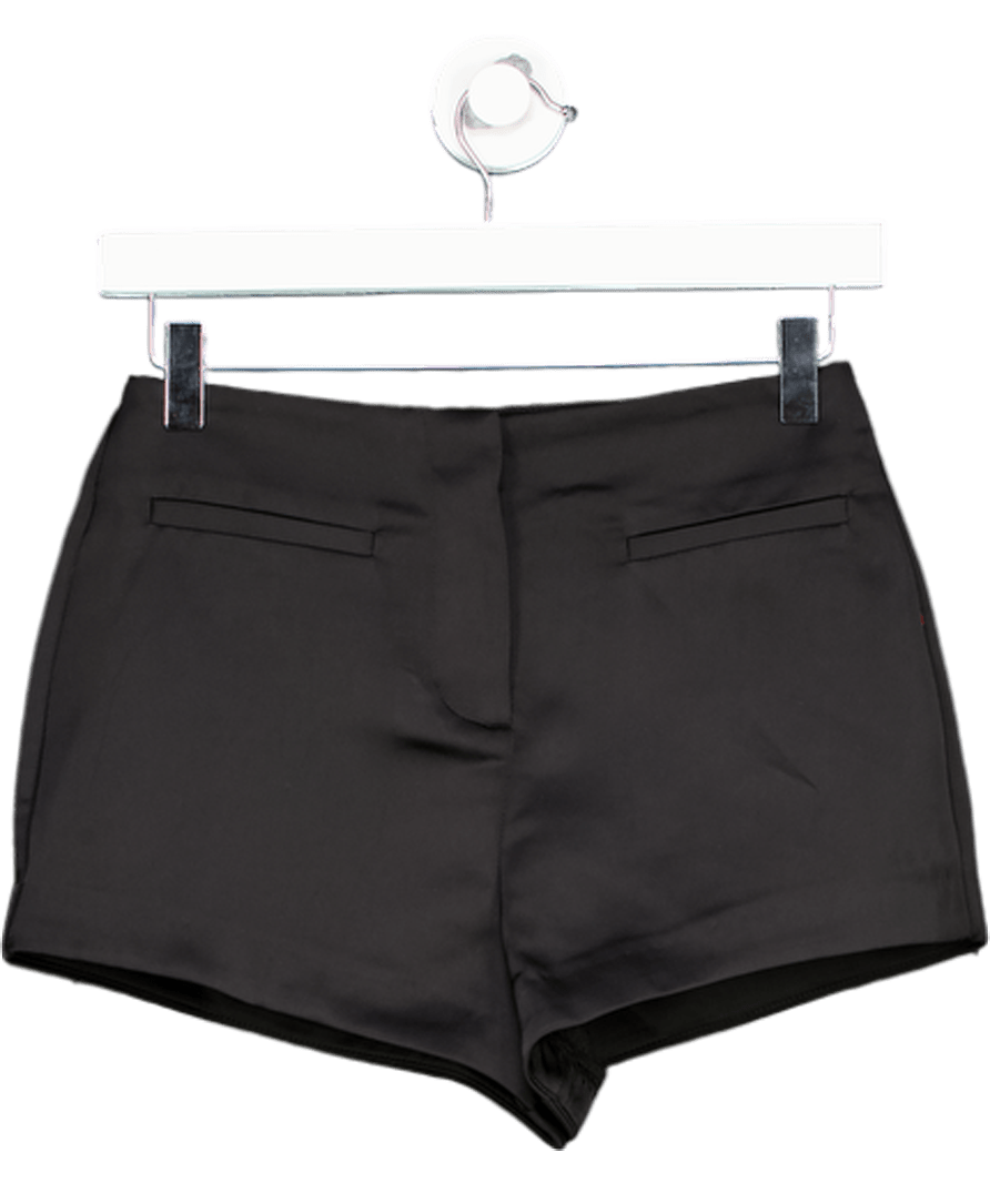 Topshop Black Tailored Short Shorts UK 6 - Reliked