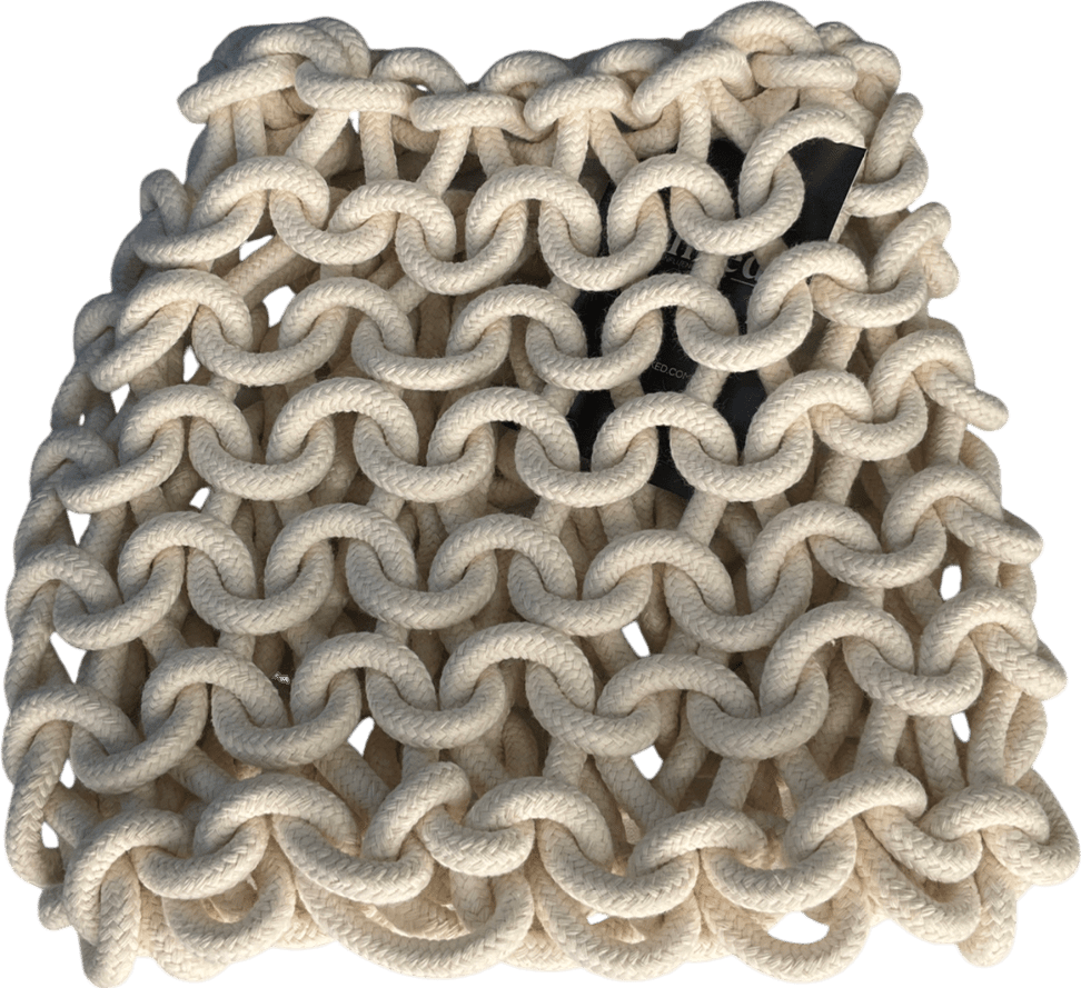 Topshop Cream Tara Rope Tote Bag - Reliked