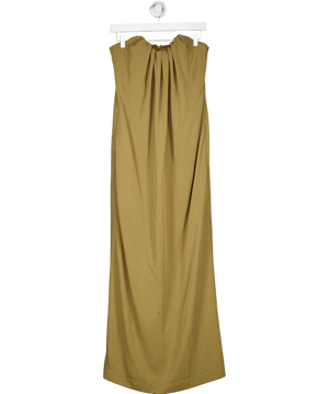 Topshop Green Structured Bodice Bandeau Dress UK 8