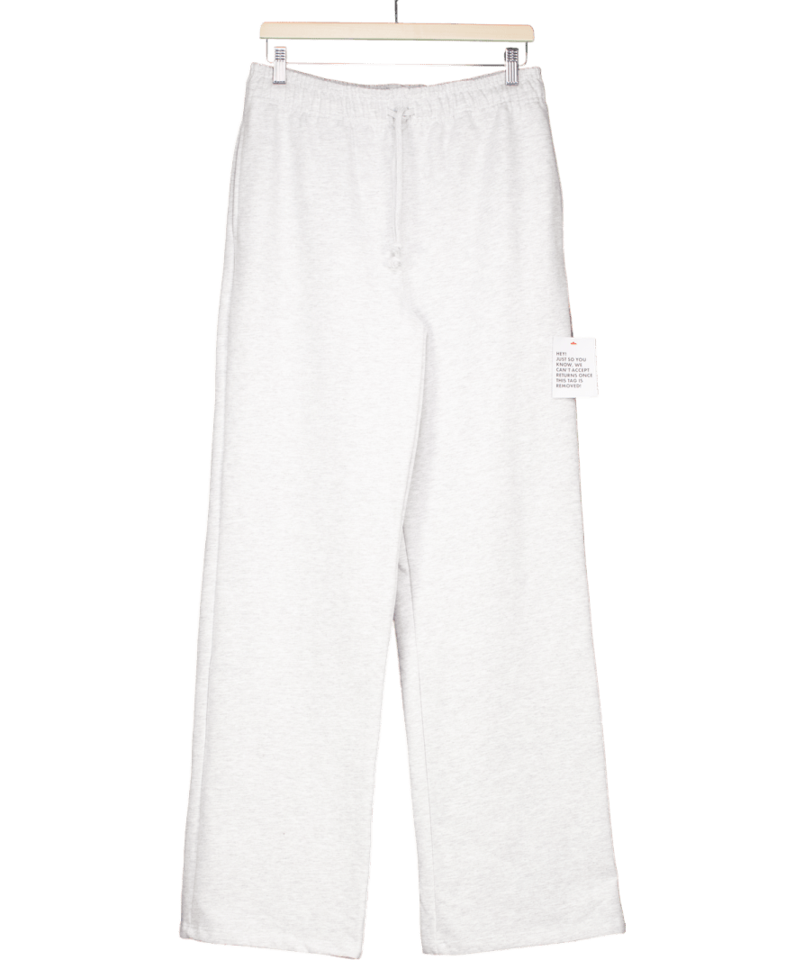 Topshop Grey Tall Wide Leg Joggers UK S - Reliked